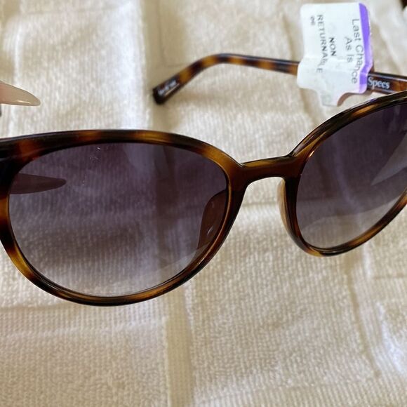 Le Specs  ARMADA Tortoise Round Frame Sunglasses NWT - Picture 5 of 9